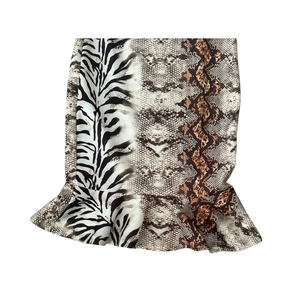 VENUS Animal Print Ruffle Dress - Picture 3 of 4